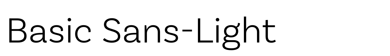 Basic Sans-Light