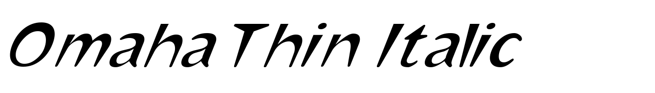 Omaha Thin Italic