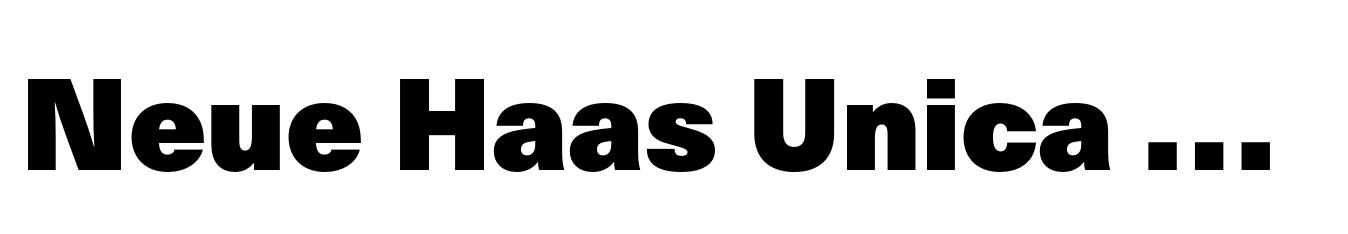 Neue Haas Unica Paneuropean Extra Black