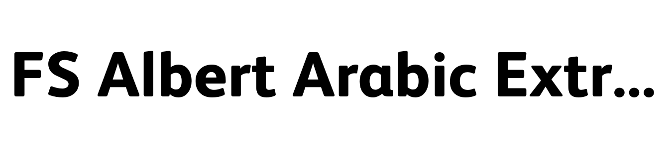 FS Albert Arabic Extra Bold