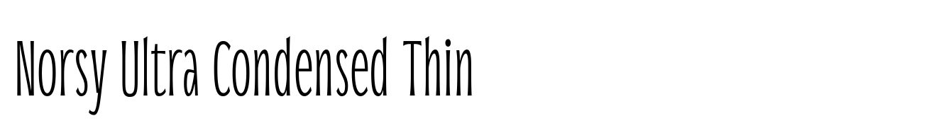 Norsy Ultra Condensed Thin