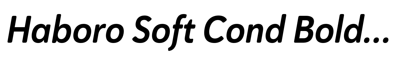 Haboro Soft Cond Bold Italic