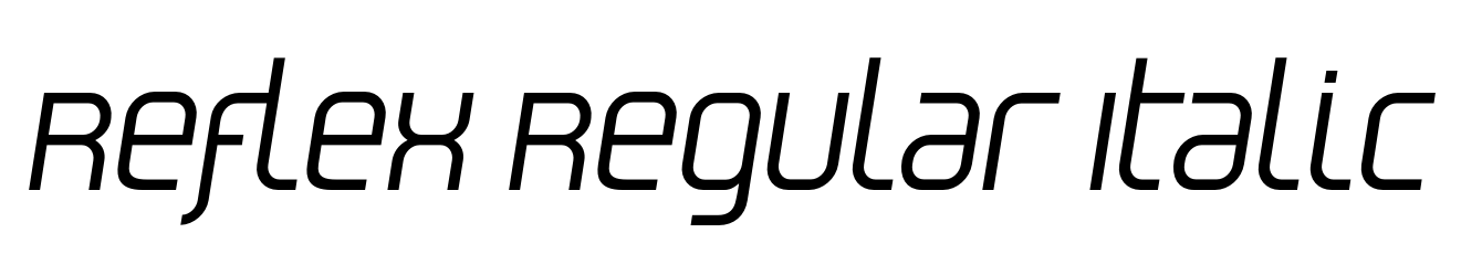 Reflex Regular Italic