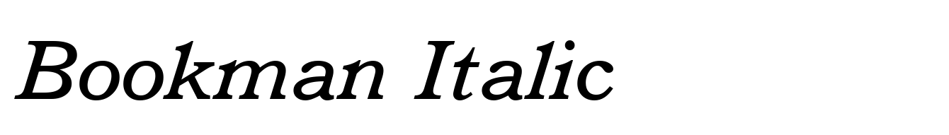 Bookman Italic