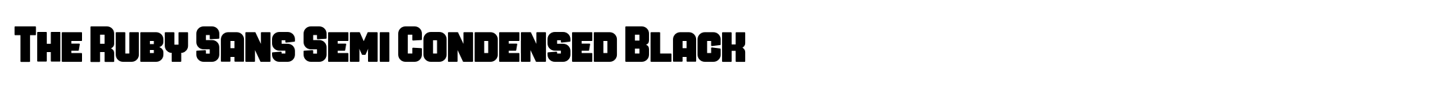 The Ruby Sans Semi Condensed Black image