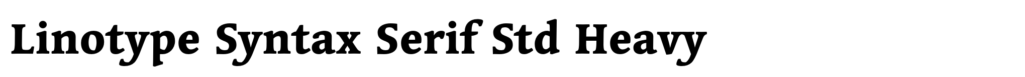 Linotype Syntax Serif Std Heavy image