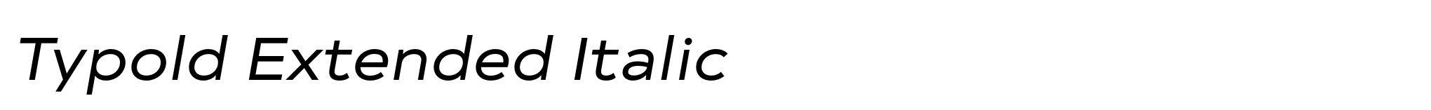 Typold Extended Italic image