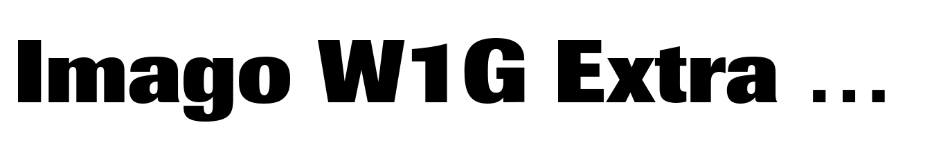 Imago W1G Extra Bold