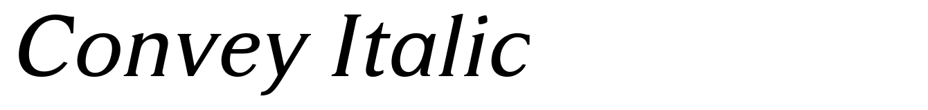 Convey Italic