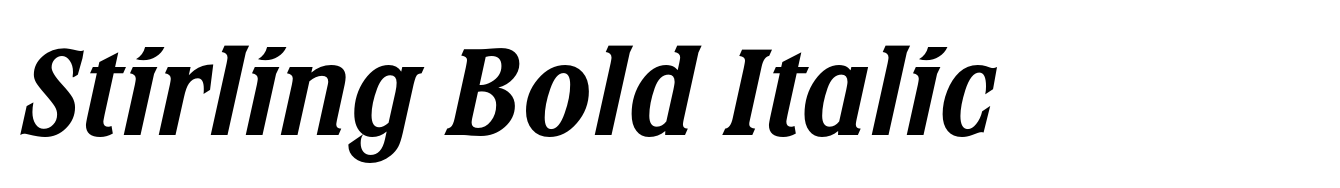Stirling Bold Italic