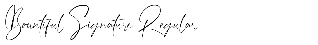 Bountiful Signature Regular