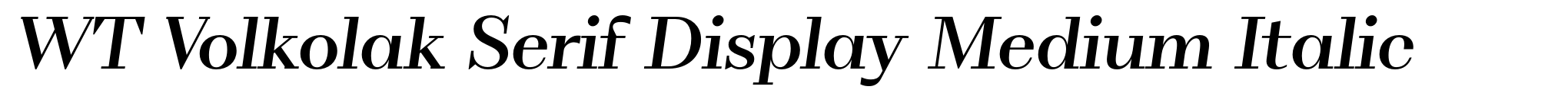 WT Volkolak Serif Display Medium Italic image