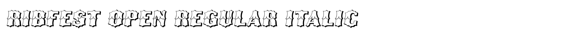 Ribfest Open Regular Italic image