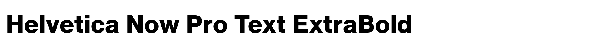Helvetica Now Pro Text ExtraBold image