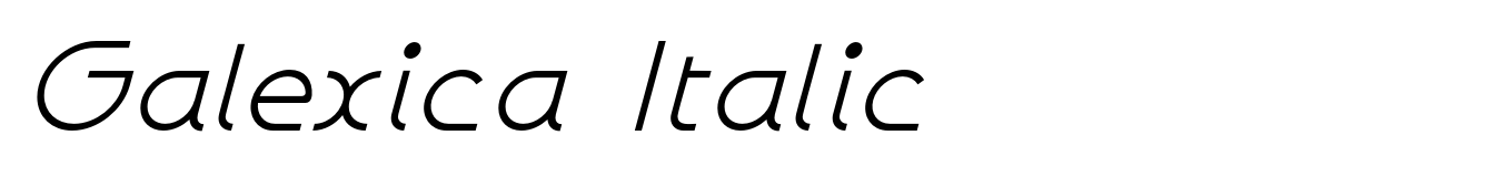 Galexica Italic