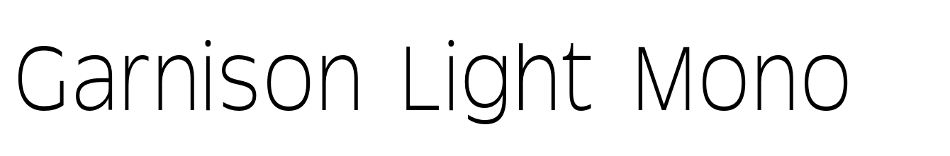 Garnison Light Mono
