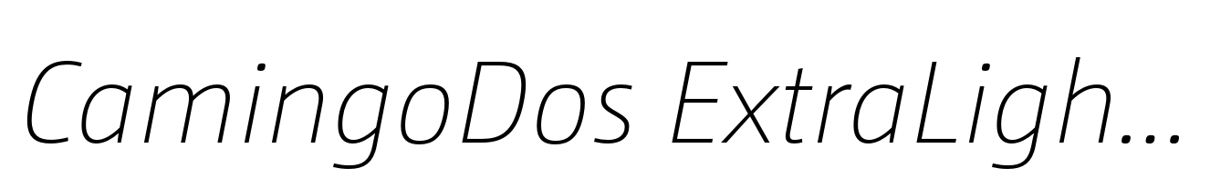 CamingoDos ExtraLight Italic