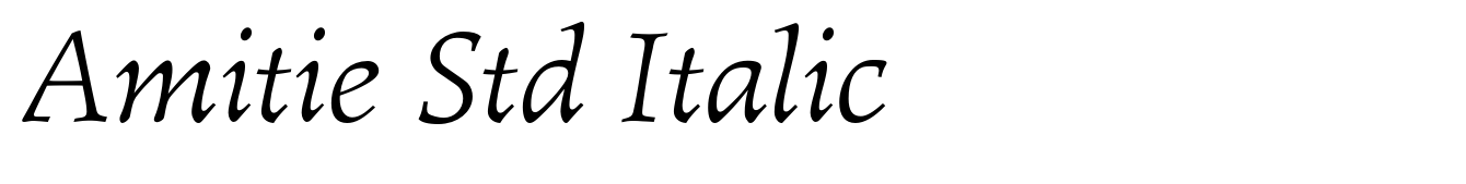 Amitie Std Italic