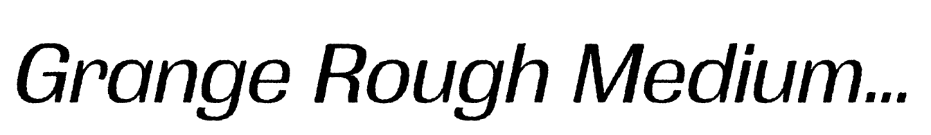 Grange Rough Medium Italic