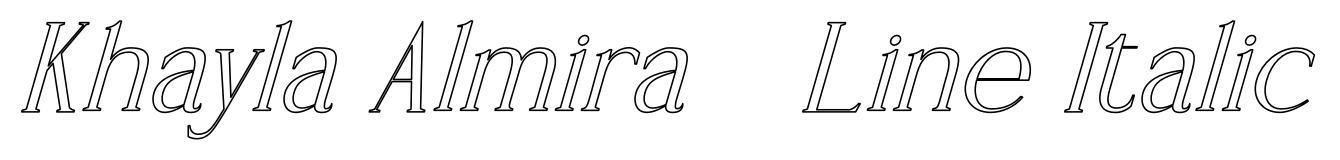 Khayla Almira   Line Italic