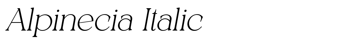 Alpinecia Italic