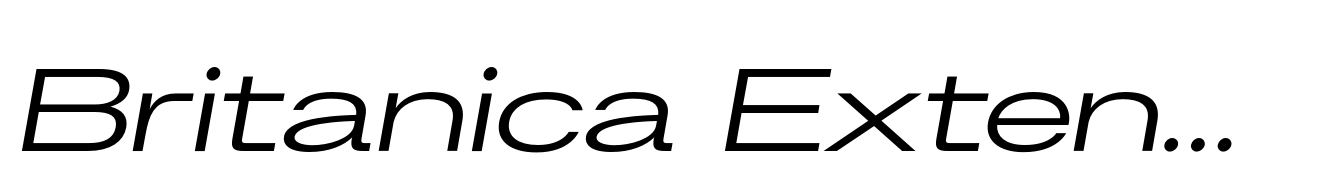 Britanica Extended Italic