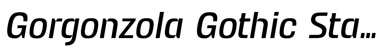 Gorgonzola Gothic Standard Italic