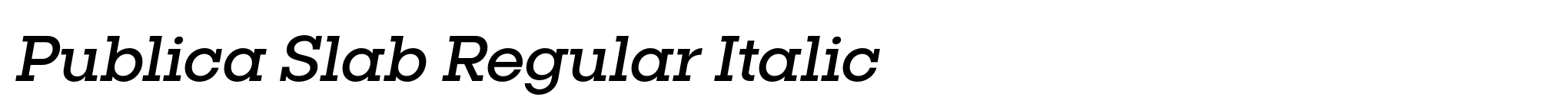 Publica Slab Regular Italic image