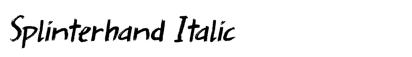 Splinterhand Italic
