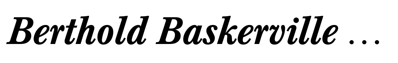Berthold Baskerville Medium Italic
