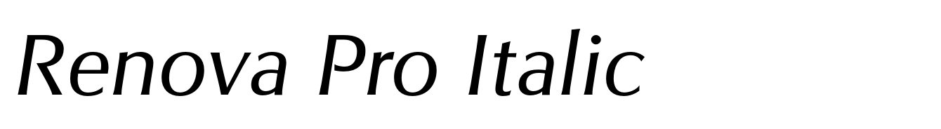 Renova Pro Italic
