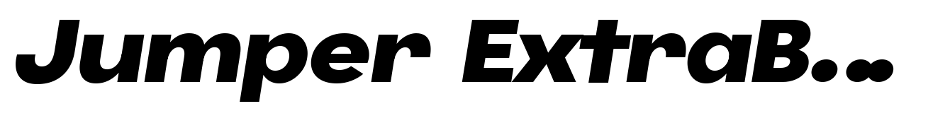 Jumper ExtraBold Italic