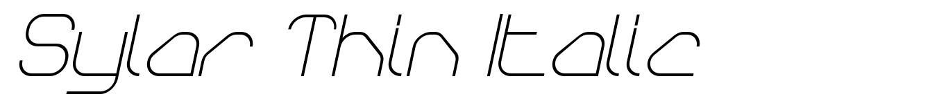 Sylar Thin Italic