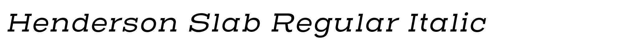 Henderson Slab Regular Italic image