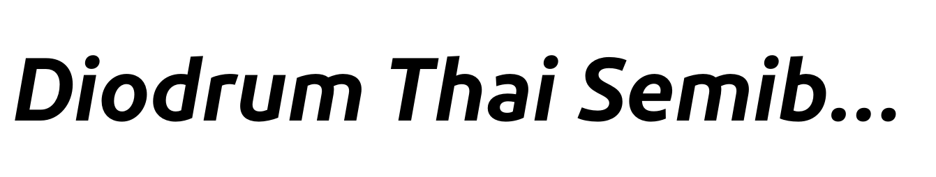 Diodrum Thai Semibold Italic