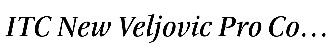 ITC New Veljovic Pro Condensed Medium Italic