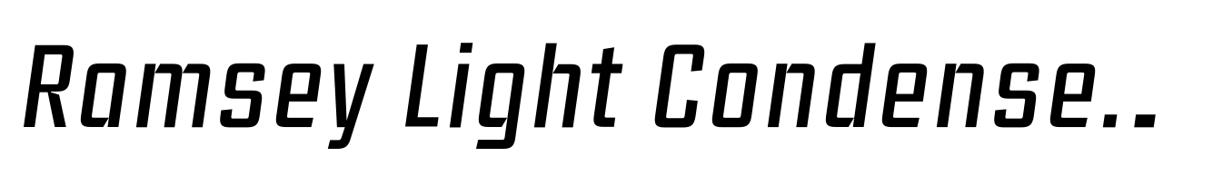 Ramsey Light Condensed Italic