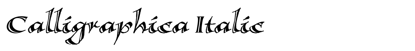 Calligraphica Italic