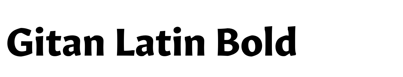 Gitan Latin Bold