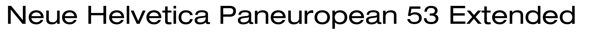 Neue Helvetica Paneuropean 53 Extended image