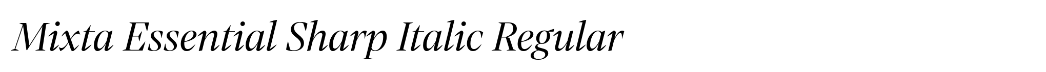 Mixta Essential Sharp Italic Regular image