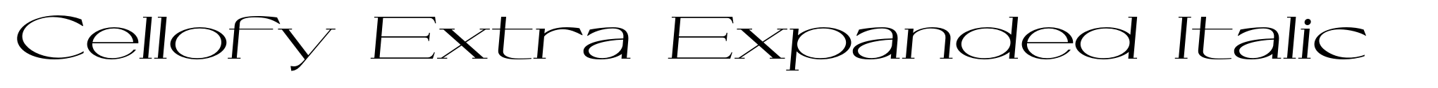 Cellofy Extra Expanded Italic image