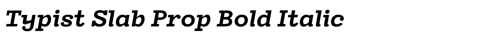 Typist Slab Prop Bold Italic image