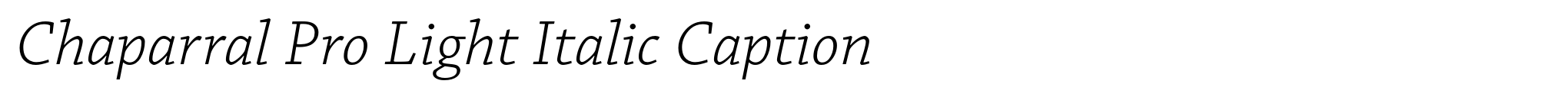 Chaparral Pro Light Italic Caption image