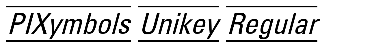 PIXymbols Unikey Regular