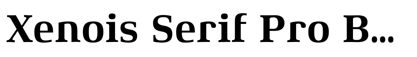 Xenois Serif Pro Bold