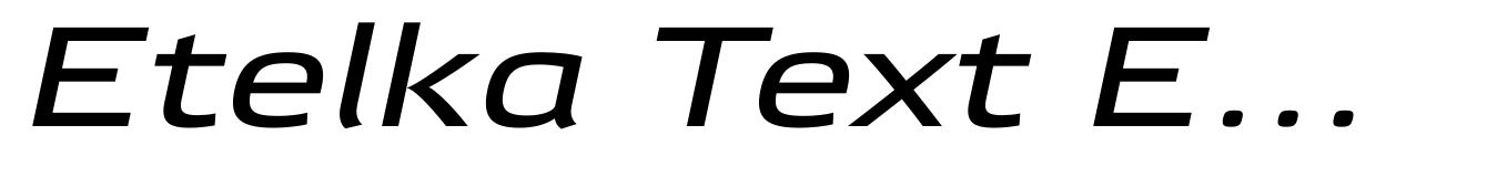 Etelka Text Expanded Italic