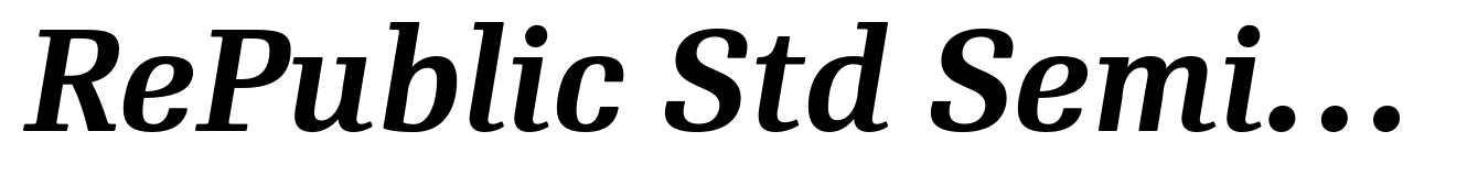 RePublic Std SemiBold Italic