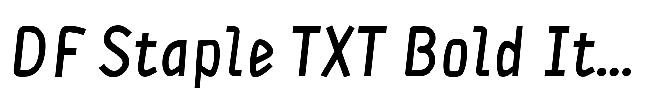 DF Staple TXT Bold Italic
