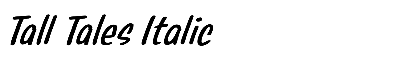 Tall Tales Italic